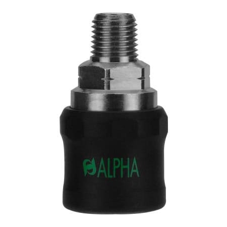 Alpha Technologies AIGNEP Safety Coupler, 1/4 x 1/4 Male NPTF 80621-04